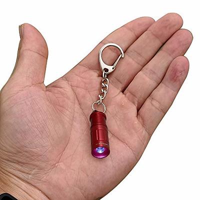 1 Smallest Super Tiny Keychain Flashlight Bright Long Waterproof Key Ring