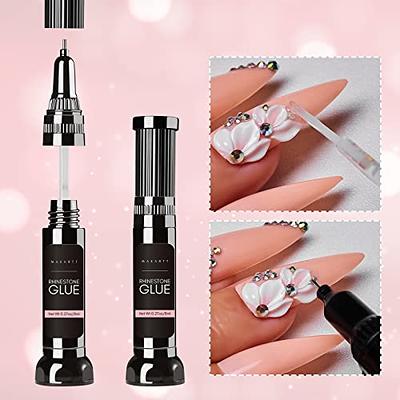 Makartt 2pcs Nail Rhinestone Glue Gel with Nail Rhinestone Glue Gel Bundle,Nail  Rhinestone Glue Gel with Brush& Pen tip, Super Strong Gem Glue Gel 1.06oz  for Nail Glitter Jewels Crystals - Yahoo