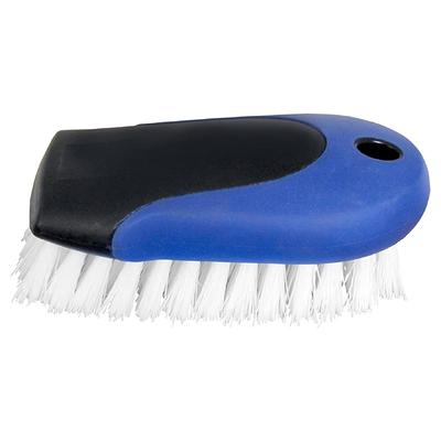 Konex Fiber Economy Utility Cleaning Brush. Heavy Duty Scrub Brush with Wood Handle. Peanut Shaped