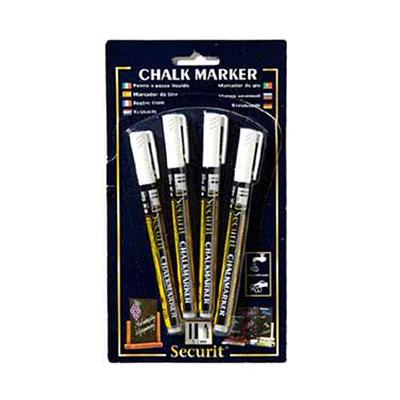 American Metalcraft SMA510WT Securit All-Purpose Small Tip White Chalk  Marker