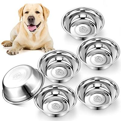 Mimorou 6 Pcs Stainless Steel Dog Bowls 9.4 Inches Replacement Basic Dog  Bowls Thickened Metal Dog Bowls Metal Food Water Bowls for Medium Large  Sized Dogs, Dishwasher Safe, Silver - Yahoo Shopping