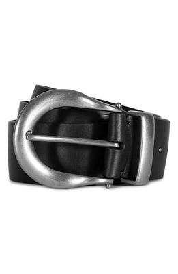 Madewell Leather Western Belt in True Black - Size S
