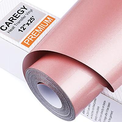 CAREGY Iron on Heat Transfer Vinyl Roll HTV (12''x5',Black) 5ft