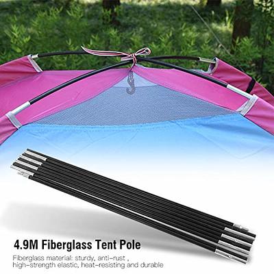 Tent Poles Replacement, Tent Accessories, Camping Tent Pole, Tent Support  Rod Kit 2 Poles 4.9M Fiberglass Adjustable Tent Tarp Poles Replacement Tent  Pole Kit for Awning Poles Camping Hiking - Yahoo Shopping