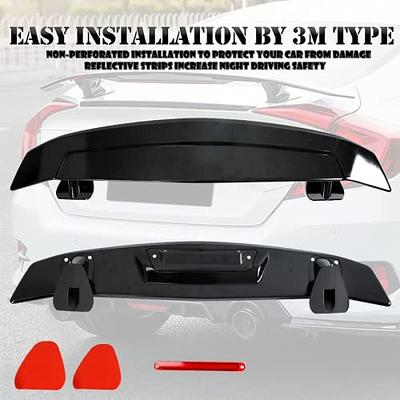 How to Install Car Rear Trunk LED Spoiler Kit 