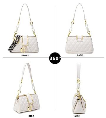 TUGONK Small Shoulder Handbag for Women,Fashion Designer Shoulder Bag  Crossbody Bags Clutch Purses with Pearl Chain: Handbags