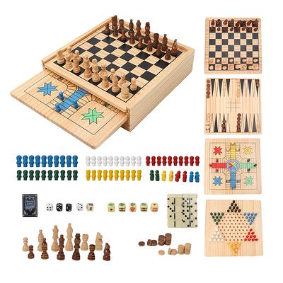 Game Gallery Chess, Checkers and Chinese Checkers Board Game Set