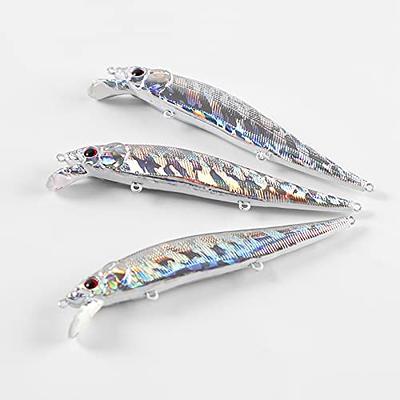 30pcs Blank Crankbaits Unpainted Fishing Lure with Tackle Box