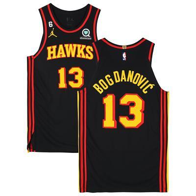 Atlanta Hawks red and black jersey