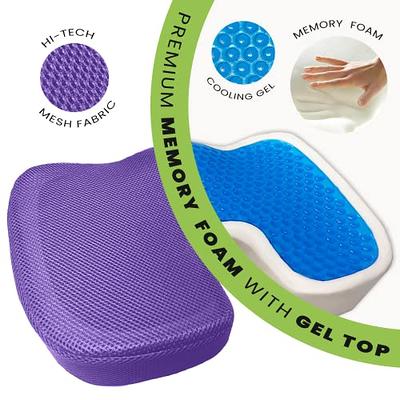 Coccyx Orthopedic Seat Cushion And Lumbar Support Pillow For Office Chair,  Car,Wheelchair Seat Cushion Memory Foam Back Support Cushion For Lower Bac