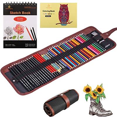 HIFORNY 60 Pcs Drawing Kit Sketching Pencil Set,Sketch Pencils Art Supplies  with 3-Color Sketchbook,Graphite,Charcoal,Drawing Pencils for Adults  Artists - Yahoo Shopping