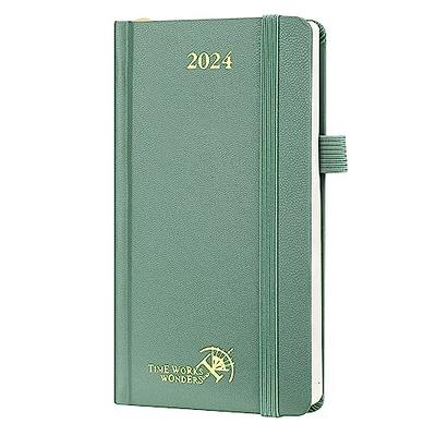 2024 Pocket Calendar by LADYACCES 2024 Weekly and Monthly Planner for Purse,  Small Agenda 2024 with Vegan Leather Hard Cover, Elastic Closure, Inner  Pocket, Pen Hold, Book Markers - 3.5 x 6 