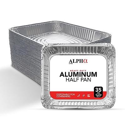 Aluminum Pans 9x13 Disposable Foil Pans Half Size Steam Table Deep Aluminum  Trays Heavy Duty - Tin Foil Disposable Pans, Bakeware, Lasagna Pans