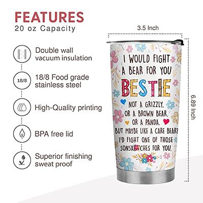 Best Friend Floral 20oz Stainless Steel Tumbler - Gifts for Best Friends  Women - Christmas Gifts for Friends Female, Best Friend Birthday Gifts for  Women - Yahoo Shopping