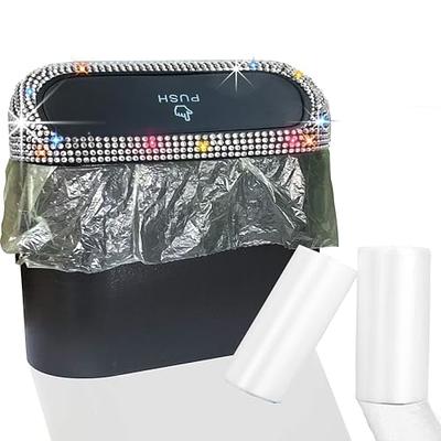 Mini Car Trash Can Bin with Lid, 60pcs Bags, Leakproof, Easy Installation &  Cleaning