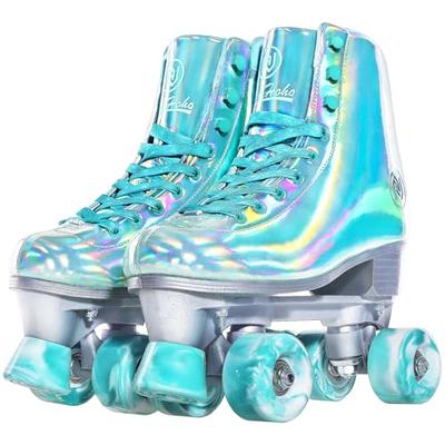 Women's Classic Retro 4 Wheels Quad Roller Skates Chaussures