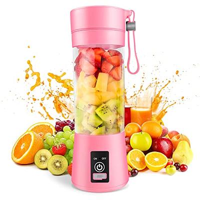  AIKIDS Portable Blender - 17Oz Personal Blender for Smoothies  and Shakes, 4000mAh Rechargeable USB Mini Blender with 6 Blades