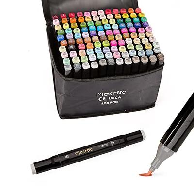 KINGART® Soft Tip Watercolor Brush Marker Set With Case, Set of 36 Unique  Colors