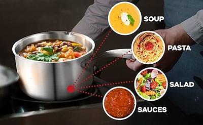 Stainless Steel Small Saucepan Water Boiling Pot Deepen Sauce Pan for  Warming Milk