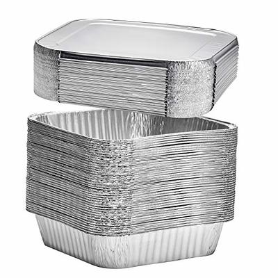 Full Size Large Aluminum Pans with Lids, Disposable Foil 21x13 Deep  [10-Pack] Steam Table Chafing Pan - Extra Heavy Duty Durable Tray - Great  for Roasting, Cooking, Warming, Prepping and Storing Food