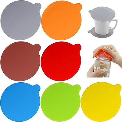 4pcs Jar Opener Gripper Pads, Rubber Jar Grippers Multi-function Jar Opener  for Seniors with Arthritis Weak Hands Kitchen Coasters