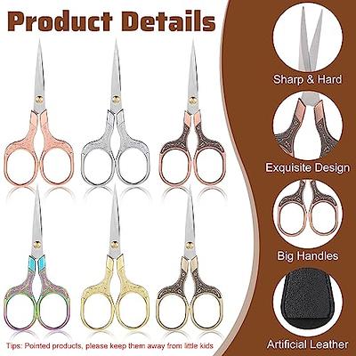  Aesosor 3.3-inch Small Sewing Embroidery Scissors, Stainless  Steel Little Scissors Sharp Tip Detail Shears for Sewing Crafting, Art  Work, Cross Stitch Cutting, Handcraft, Needlework DIY Tools Bronze : Arts,  Crafts 