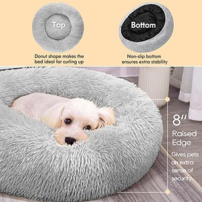 Dog Bed Long Plush Cat Mat Calming Pet Beds Comfortable Washable