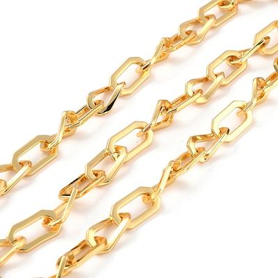 PandaHall Brass Link Chains, Long-Lasting Plated, Unwelded, Polygon ...