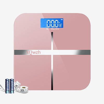 Himaly Digital Body Weight Scale, USB Rechargeable Bathroom Scale with LCD  Display, 400Ibs 