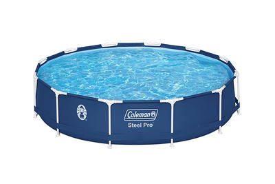 Coleman Power Steel 24' x 52 Round Metal Frame Above Ground Pool Set -  Yahoo Shopping