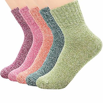 Zando 5 Pairs Wool Socks for Women Warm Socks for Women Winter Socks for Women  Thermal