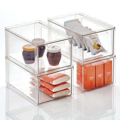 4pc Fridge & Pantry Bin Storage Set Clear - Brightroom™ : Target