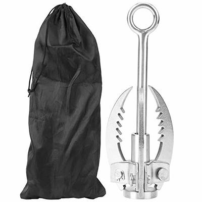 Dilwe Climbing Hook Rock,Durable Stainless Steel Folding Grappling