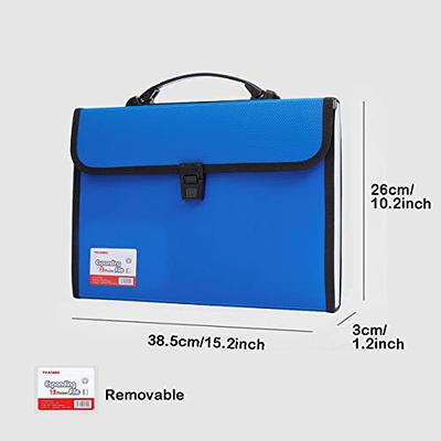 Extra Large Legal Size/Foolscap 13 Pockets Accordion File Organizer with  Handle, TRANBO Portable Expanding File Folder, Expandable Plastic Document  Organizer for Travel School Office - Blue - Yahoo Shopping