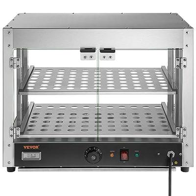 VEVOR Commercial Food Warmer Display 2 Tiers, 800W Pizza Warmer Countertop  Pastry Warmer with Water Tray SPBWJCYBXGGHBTNRNV1 - The Home Depot