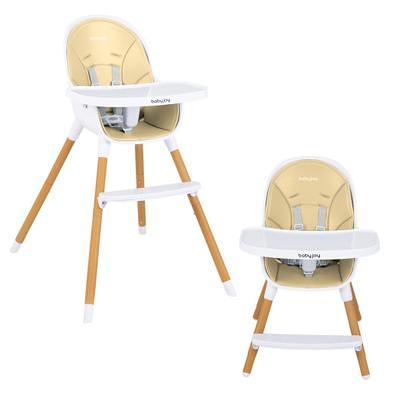 Gymax 4-in-1 Convertible Baby High Chair Infant Feeding Chair w/Adjustable  Tray Beige 