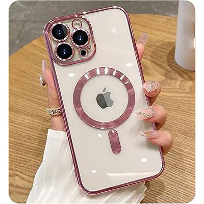 IBAOLEA Compatible with iPhone 12 Pro Max Case Cute, Luxury Electroplate  Edge Bumper Case, Full Camera Lens Protection Raised Reinforced Corners iPhone  12 Pro Max Case (6.7 Inch) -Candy Pink Pink