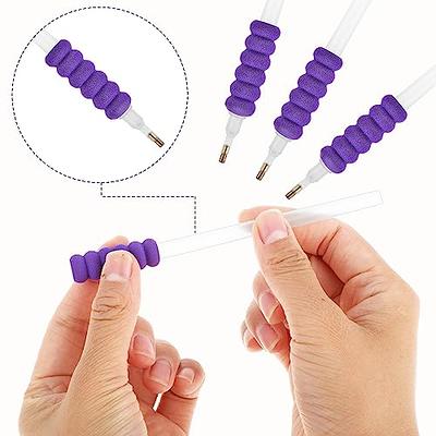 4 Pieces Diamond Painting Drill Pen DIY 5D Diamond Painting Point Drill Pen  Nail Point Pen for DIY Nail Craft Sewing Children's Handicraft Painting