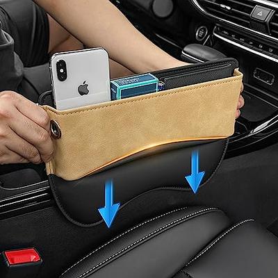 PU Leather Car Seat Gap Box Interior Seat Side Organizer Munti