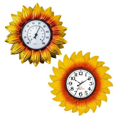 Sunflower Decorative Thermometer for Outside Outdoor Thermometers