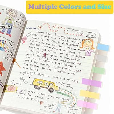 2000Pcs Sticky Tabs for Annotating Books, Clear Sticky Notes for