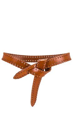 Brown Braided Leather Belt - Made In France