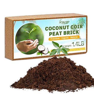 Coco Coir Brick for Plants, 8 Packs 100% Natural Organic Compressed Coconut  Coir Fiber with Low EC & PH Balance, High Nutrition Coconut Soil Coco Fiber  for Planting, Herbs