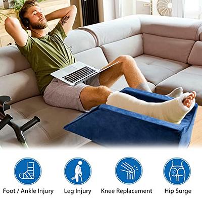 Adjustable Leg Elevation Pillows for Swelling, Cooling Gel Memory Foam  Wedge Pillows for After Surgery, Sciatica Back Knee Hip Ankles Pain Relief,  Leg