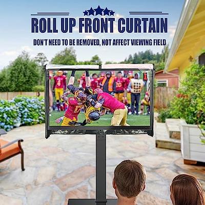 1 IC ICLOVER Outdoor TV Cover 43inch, 600D Heavy Duty Weatherproof TV  Enclosure, Waterproof Zipper Access with Bottom Seal for Out