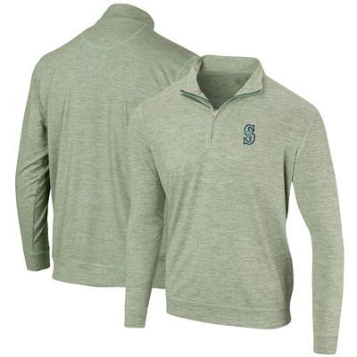 Houston Astros Antigua Fortune Half-Zip Sweater - Heathered Charcoal