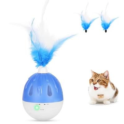 Cat Teaser Wand Dual Head Cat Feather Pole Toy With Fixed Buckle