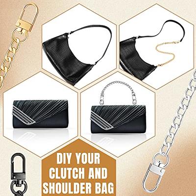 4 Pieces Purse Chain Strap 7.9 Inch DIY Flat Chain Strap Purse Strap  Extender Handle Bag Accessories Charms Decoration for Purse Handbags  Shoulder Bag