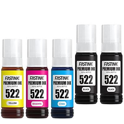 Epson T502 Compatible Ink Refill Bottles EcoTank - 5 Bottles