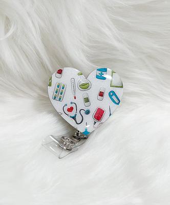 Medical Print Heart Badge Reel Cute, Student Gift, Labor & Delivery Nurse  Accessories, Rn Reel, Thank You Gift For Doctor - Yahoo Shopping